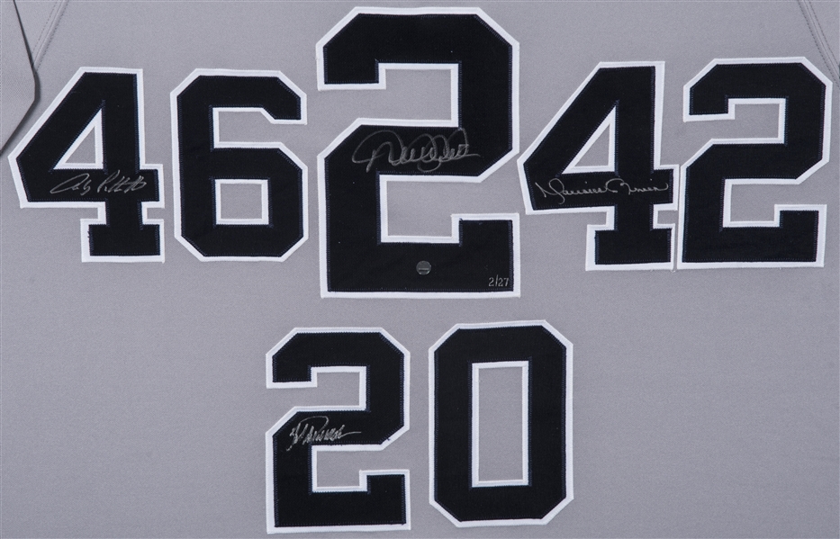 Lot Detail - New York Yankees Core Four Autographed Limited Edition Jersey  #14/27
