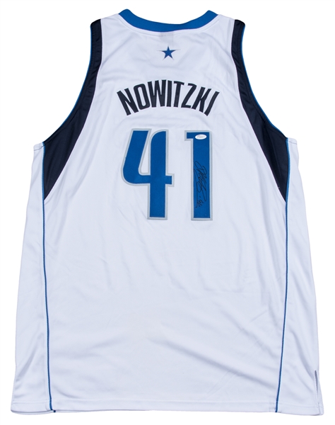 dirk signed jersey