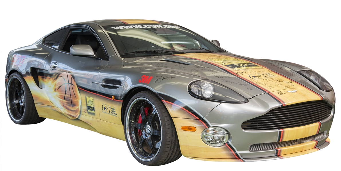 2002 Aston Martin Vanquish "One of One" Signature Car - 50th Anniversary of Basketball Hall of Fame Including 99 Signatures (JSA & Naismith Hall of Fame LOA)