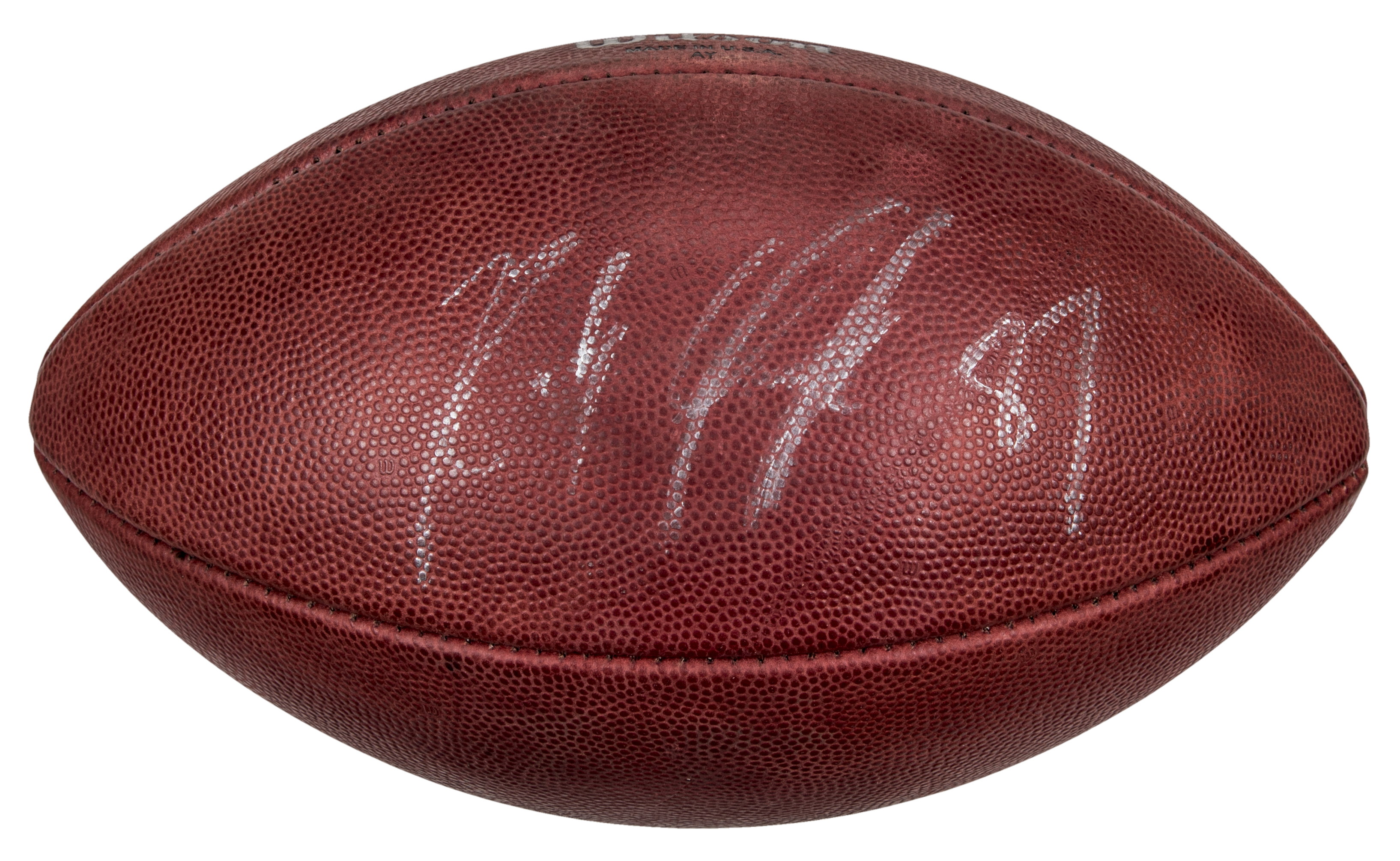 Beckett Auth Rob Gronkowski Autographed New England Patriots Logo Football