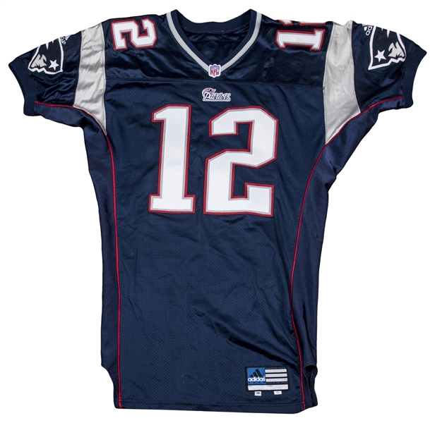 Lot Detail - 2000 Tom Brady Game Used New England Patriots Home ...