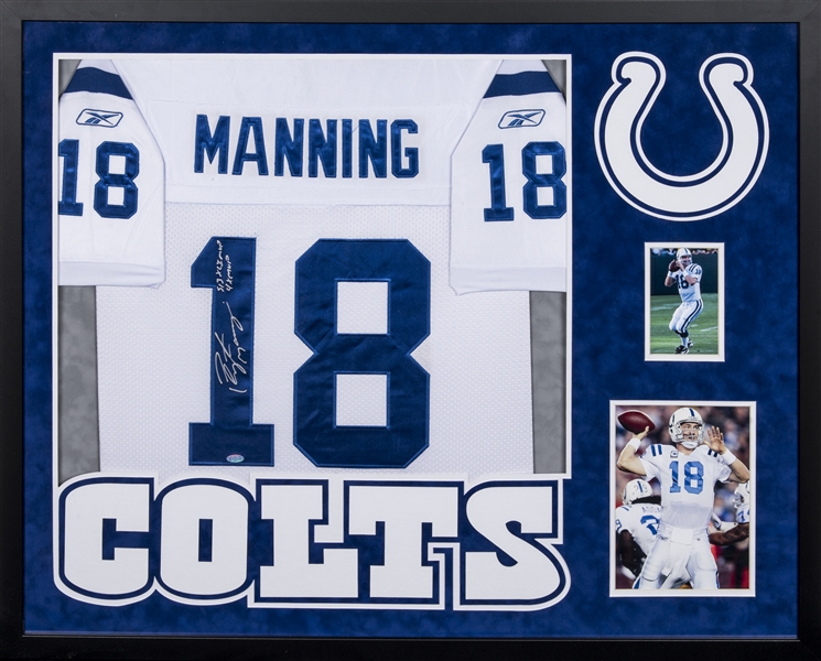peyton manning signed colts jersey