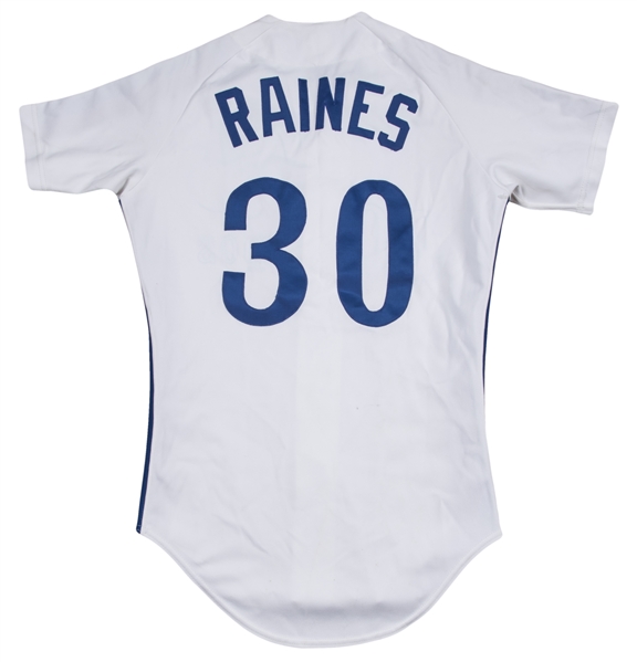Tim Raines Signed Montreal White Baseball Jersey (JSA) — RSA