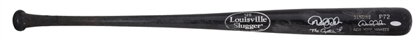 2012 Derek Jeter Game Used, Signed & Inscribed P72 Bat Photo Matched To ALDS Games 1-4 (6 total hits) - Last Known Post-Season Bat (PSA/DNA GU 9, Jeter-Steiner)