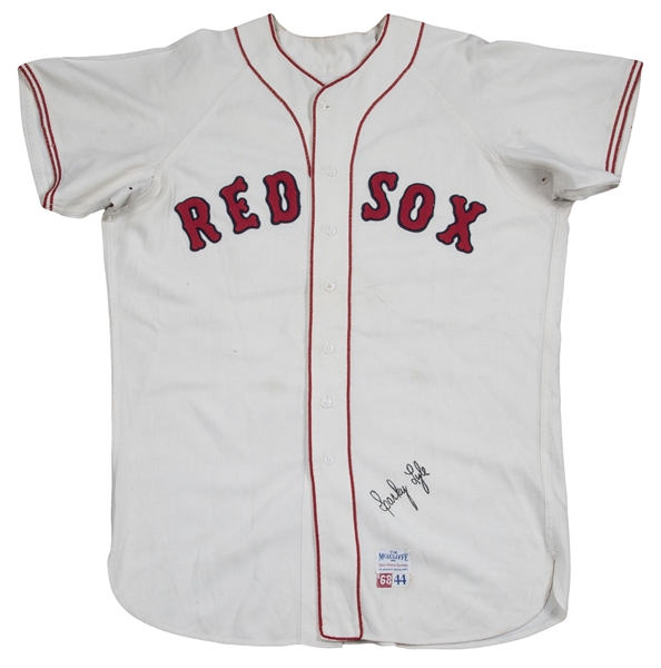 Lot Detail - 1968 Sparky Lyle Game Used & Signed Rookie Boston Red Sox Home  Jersey (MEARS A10 & PSA/DNA)