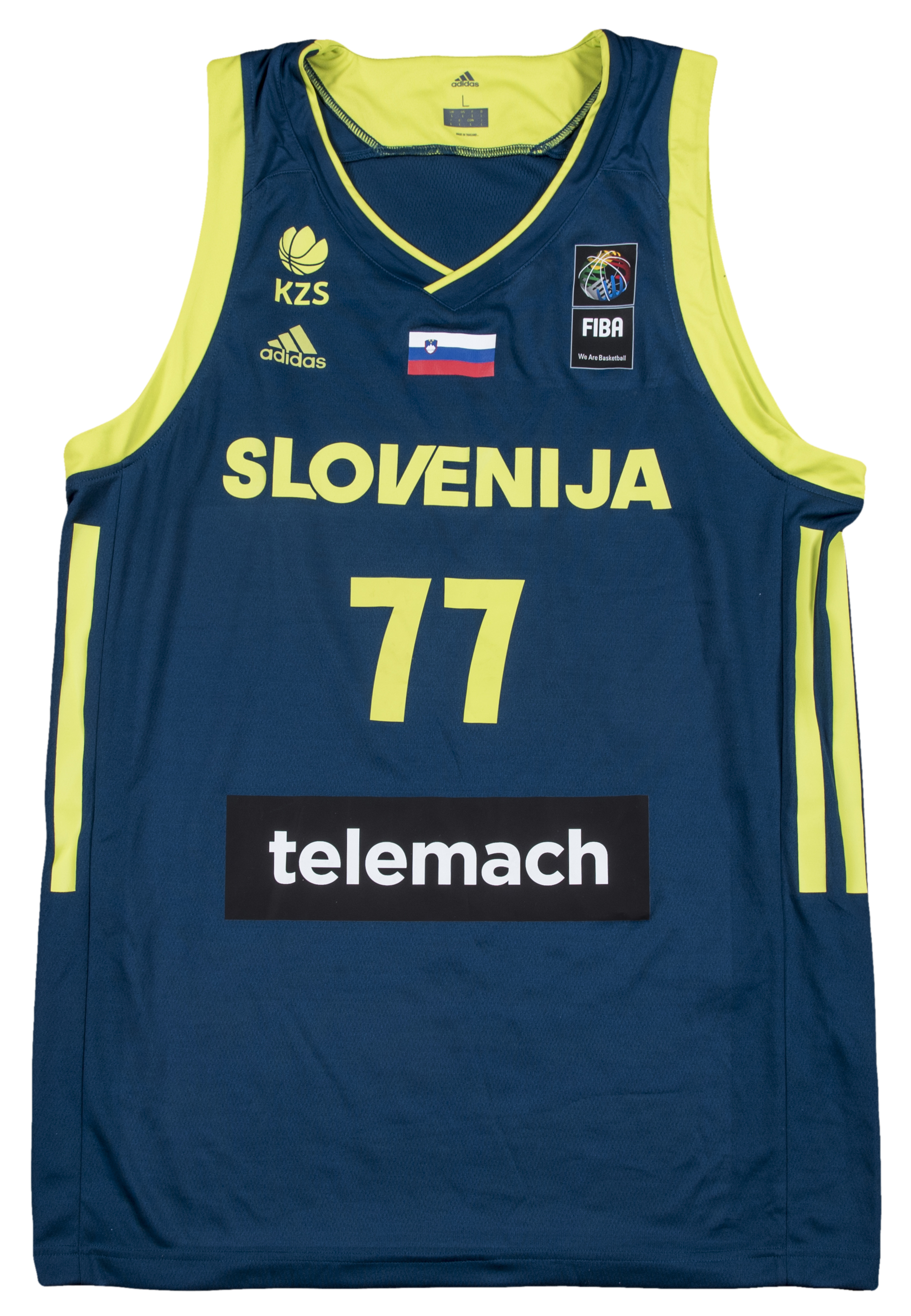 Lot Detail - 2017 Luka Doncic Game Used F.I.B.A. Slovenia National Team