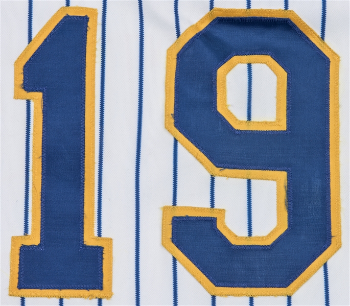 1987 Robin Yount Game Worn Milwaukee Brewers Jersey, MEARS A9. , Lot  #82027