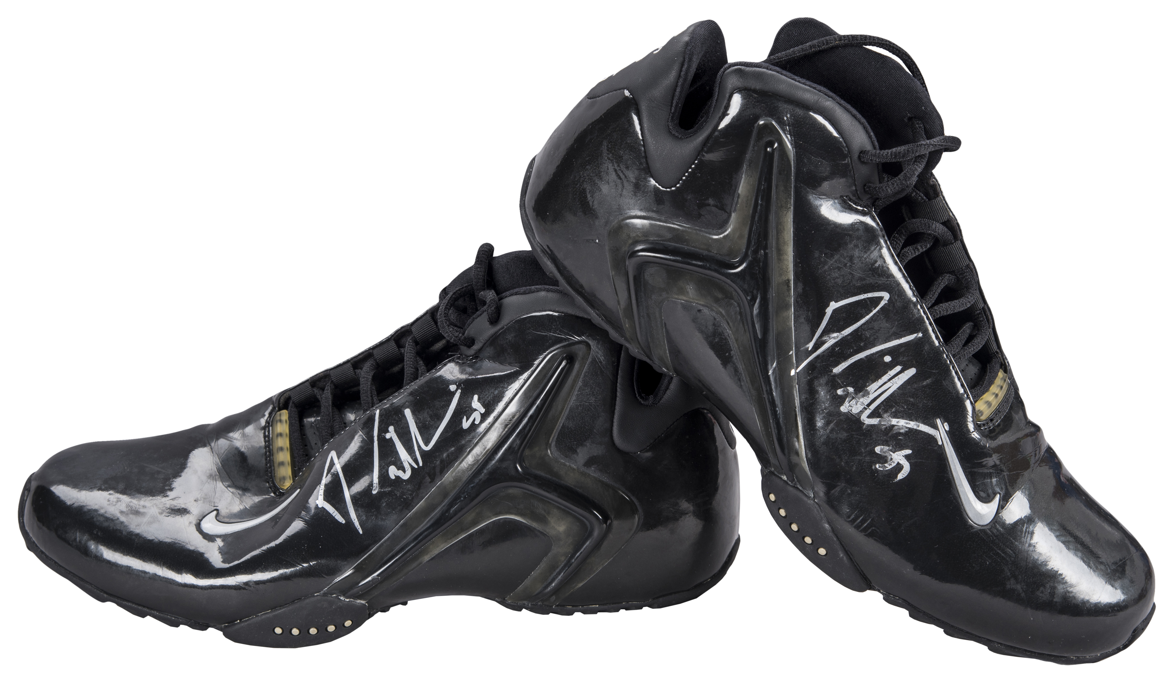 At Auction: Dikembe Mutombo autographed professional model sneakers  c.1992-93.