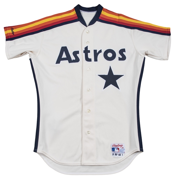 1992 Houston Astros Walling #25 Game Used White Jersey DP08421