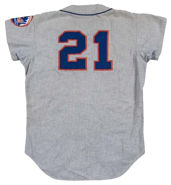 Lot Detail - 1968 Cleon Jones Game Used New York Mets Road Jersey (Sports  Investors Authentication)