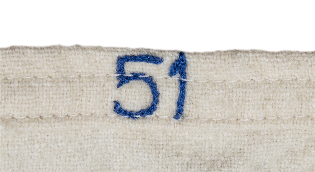Lot Detail - 1951 Jackie Robinson Brooklyn Dodgers Game-Used Home