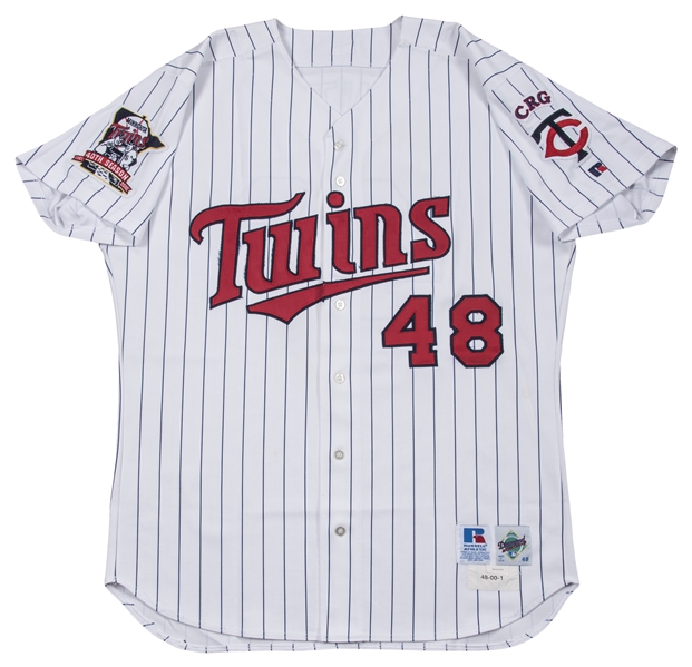 Lot Detail - Torii Hunter Signed Twins Jersey with Multiple