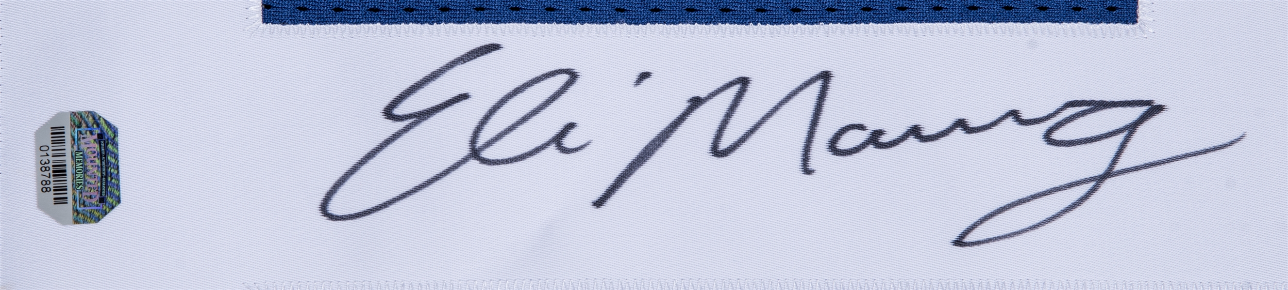 eli manning autographed jersey