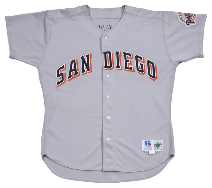 Lot Detail - 1996-98 Tony Gwynn Game Used & Signed San Diego Padres Road  Jersey With 1992-93 Pants (JSA)