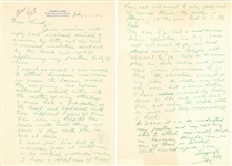 1952 Ty Cobb Signed Handwritten 2 Page Letter on Personal Stationery (PSA/DNA)