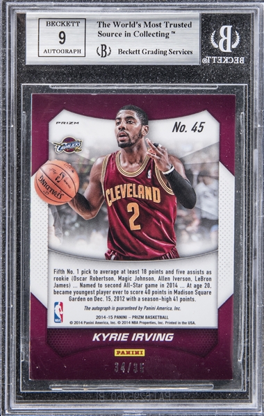 Kyrie Irving Signed Cleveland Cavaliers Jersey (Beckett COA)