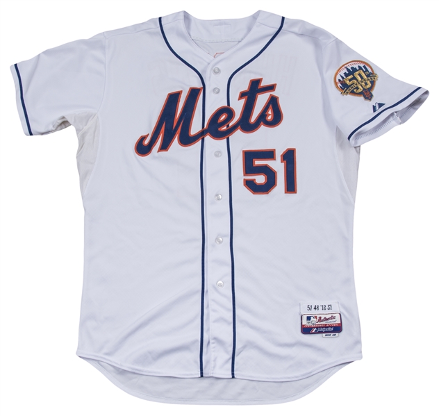 Lot Detail - 2012 Dave Hudgens Game Used New York Mets Home Jersey