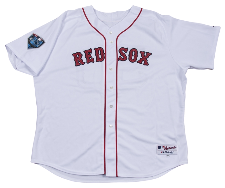 Lot Detail - Mookie Betts Signed Boston Red Sox Home Jersey With
