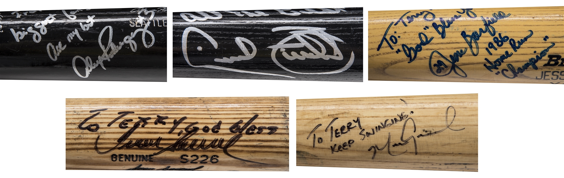Lot Detail - Lot of (15) Baseball Players Signed Bats Inscribed To Terry  Pendleton (Pendleton LOA & Beckett)