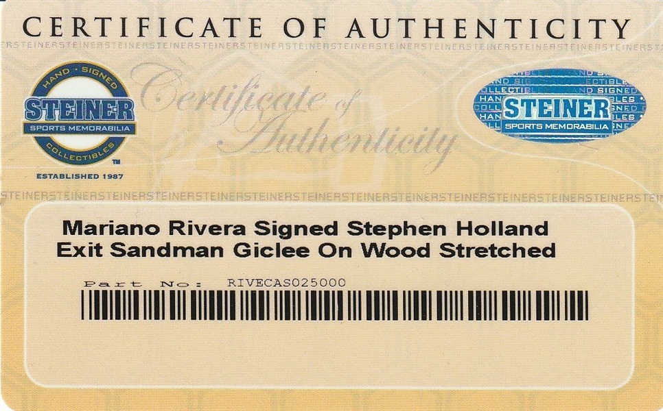 Lot Detail - Mariano Rivera Signed Sandman 602 Home New York