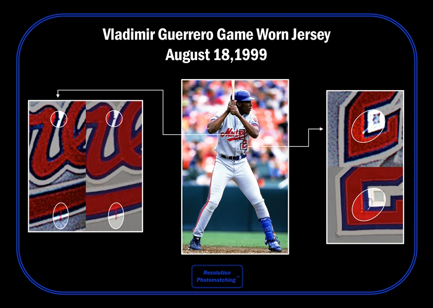 Lot Detail - 1999 Vladimir Guerrero Game Used Montreal Expos Road