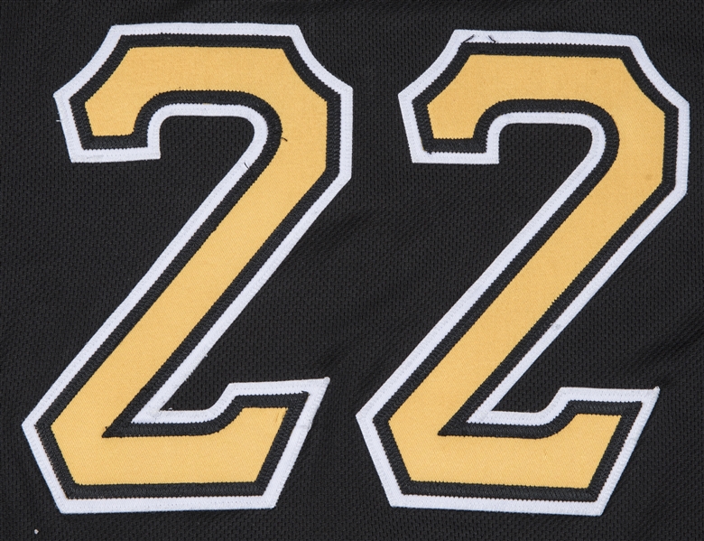 22 Andrew McCutchen Game-Used Black Alternate Jersey - Worn on 4