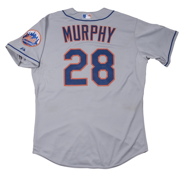 Lot Detail - 2015 Daniel Murphy Postseason Game Used New York Mets Road  Jersey Photo Matched To NLDS Game 1 Home Run (MLB Authenticated, MEARS A10  & Resolution Photomatching)