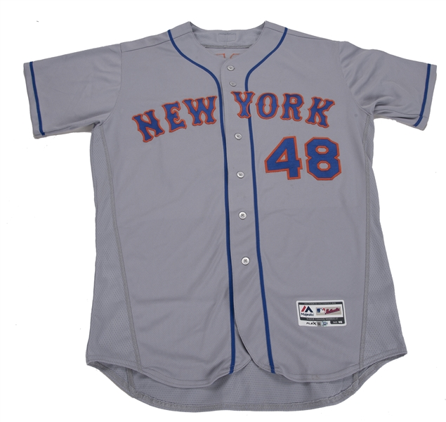 Lot Detail - 2016 Jacob deGrom Game Used New York Mets Road Jersey
