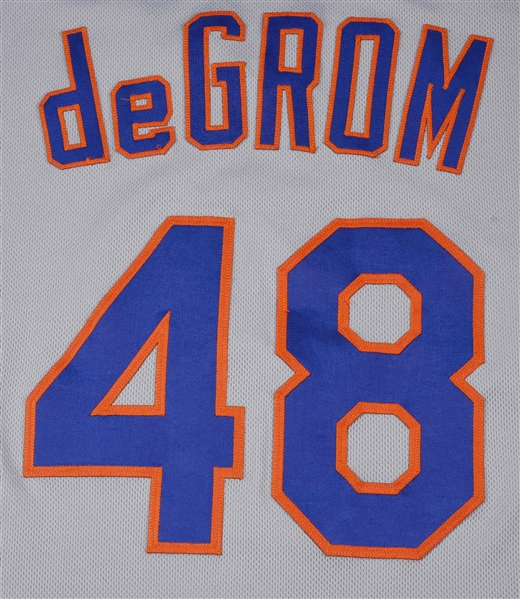Lot Detail - 2016 Jacob deGrom Game Used New York Mets Road Jersey