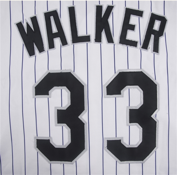 Lot Detail - 1997 Larry Walker Game Used Colorado Rockies Home Jersey With  Pants (Rockies LOA)