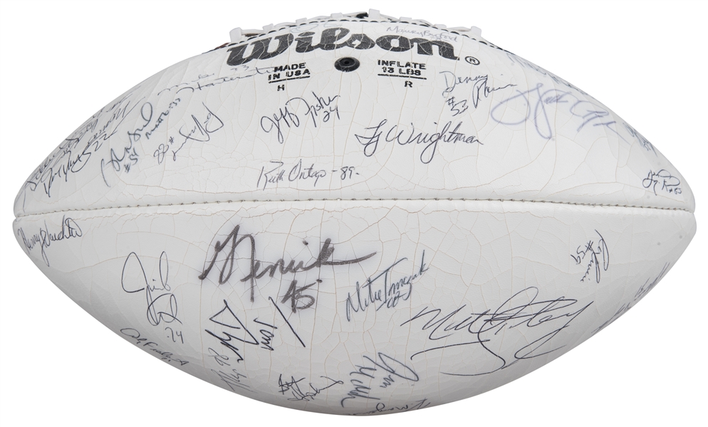Lot Detail - 1985 Chicago Bears Team Signed Wilson Football With