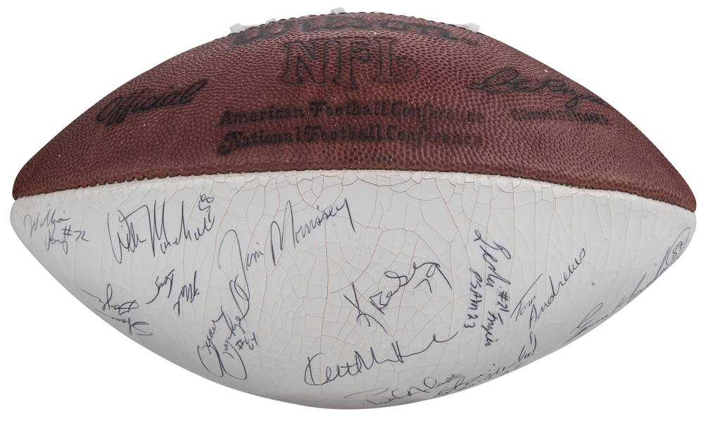 Lot Detail - 1985 Chicago Bears Team Signed Wilson Football With 42  Signatures Including Payton, Ditka & Singletary (Beckett)