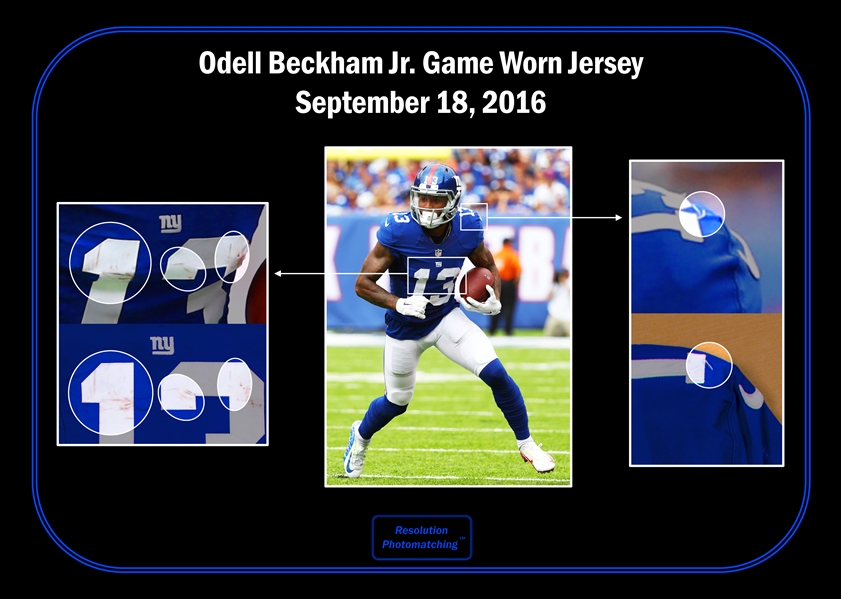 odell beckham jr game worn jersey