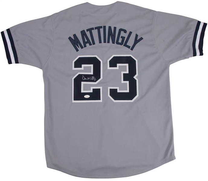 Lot Detail - Don Mattingly Signed New York Yankees Road Jersey (JSA)