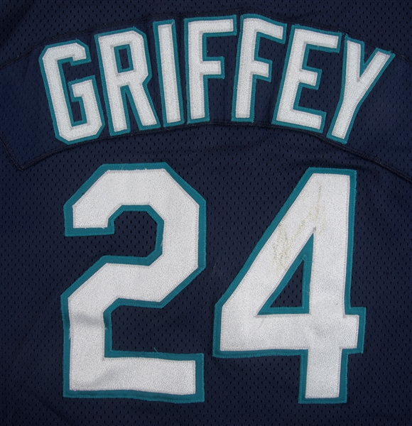 Ken Griffey Jr. Seattle Mariners 1999 Game-Used Away Jersey (Mears