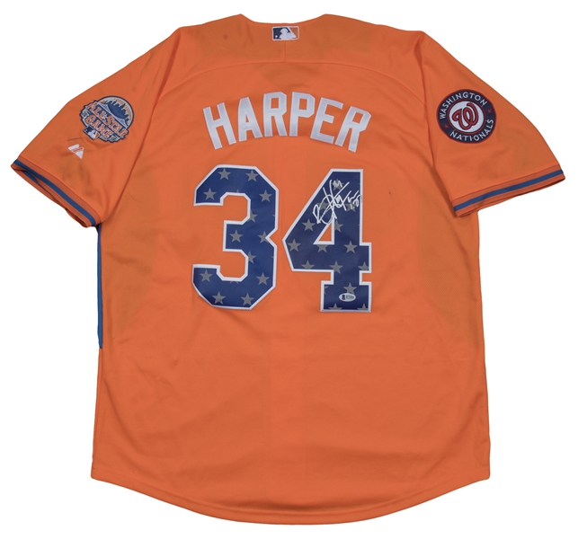 Lot Detail - 2013 Bryce Harper Signed & Inscribed All Star Game Jersey  (Beckett)