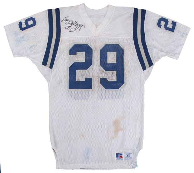 Lot Detail - Circa 1988-1990 Eric Dickerson Game Worn & Signed Indianapolis  Colts Practice Jersey (MEARS A10 & Beckett)