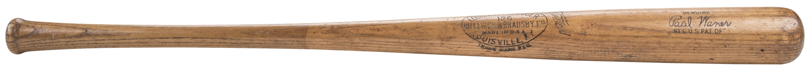 1944 Paul Waner Game Used Hillerich & Bradsby Pre-Model Bat (PSA/DNA GU 8.5)