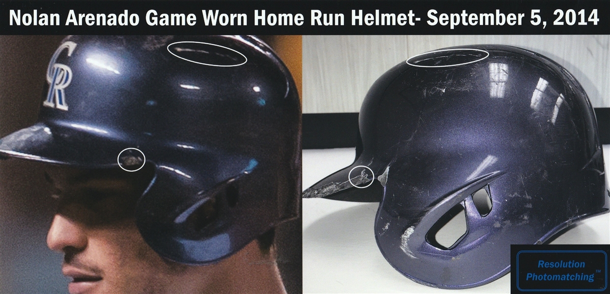 Colorado Rockies Nolan Arenado Game-Used 2019 All-Star Game Batting Helmet