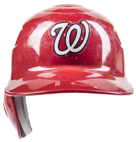 Lot Detail - 2018 Bryce Harper Game Used Washington Nationals Batting  Helmet With C-Flap Photo Matched To 4 Games - Last Helmet Worn With  Nationals! (MLB Authenticated & Sports Investors Authentication)