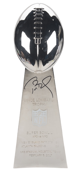 Lot Detail - Tom Brady Signed Super Bowl LI Lombardi Trophy Full