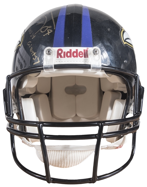 Ray Lewis Baltimore Ravens Autographed Riddell Speed Flex