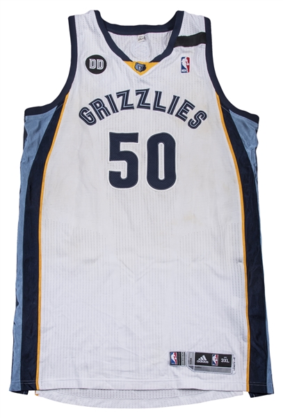 Lot Detail - 10/31/12 Zach Randolph Memphis Grizzlies Game-Used Road Jersey  (NBA LOA • Dana Davis Patch • Built-In Mic Pocket)