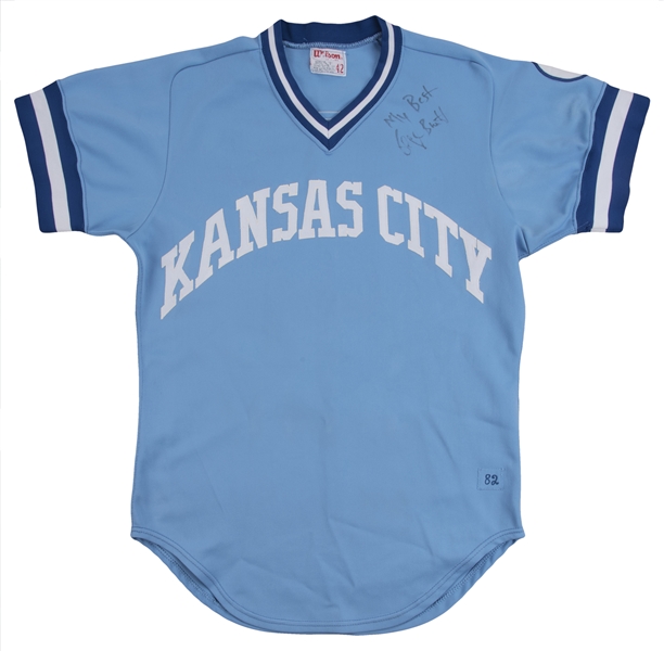 George Brett Kansas City Royals Jersey Gray – Classic Authentics