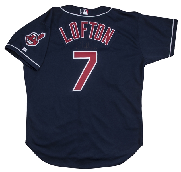 Kenny Lofton Game Worn Cleveland Indians Rookie Jersey