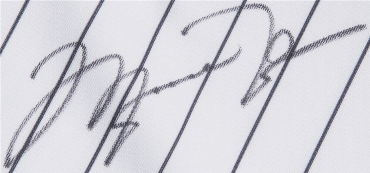 Michael Jordan Birmingham Barons Autographed White Jersey - Upper Deck