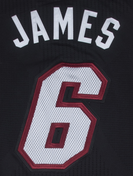 LeBron James Signed Miami Heat 10th Anniversary Stats Jersey, UDA