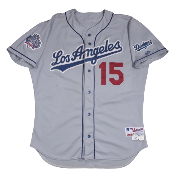 MAJESTIC  SHAWN GREEN Los Angeles Dodgers 2002 Throwback Baseball Jersey