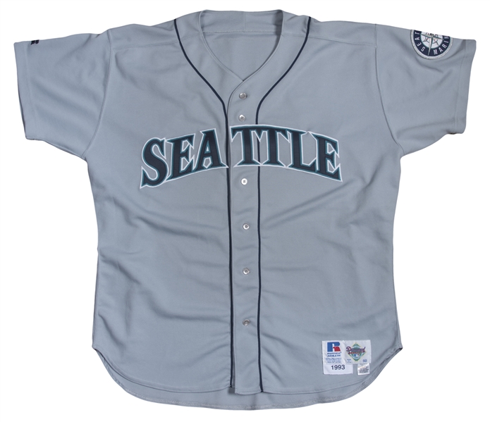 Lot Detail - 1993 Randy Johnson Game Used Seattle Mariners Road Jersey