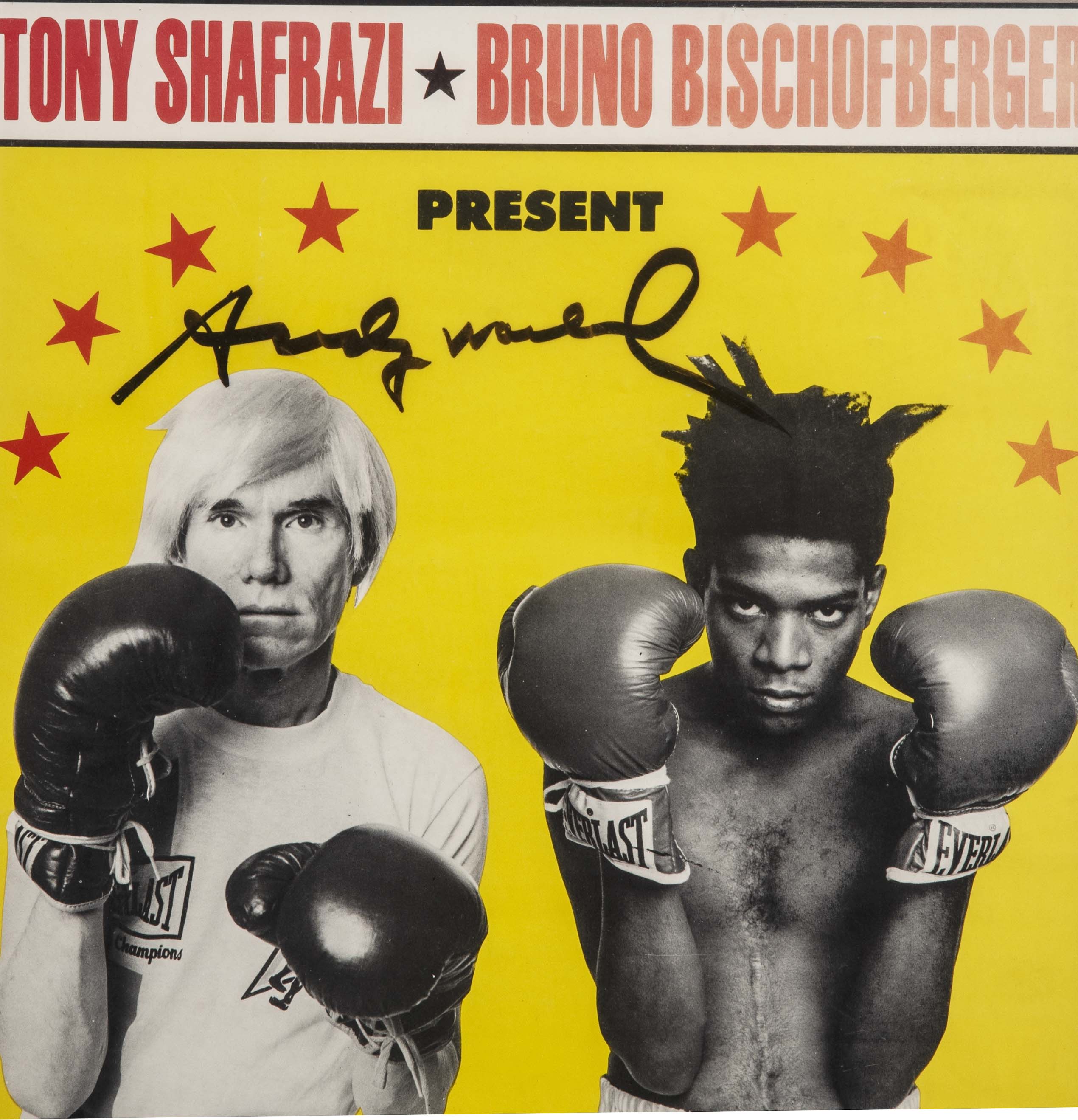 Lot Detail - Andy Warhol and Jean-Michel Basquiat Dual Signed 26x20 ...